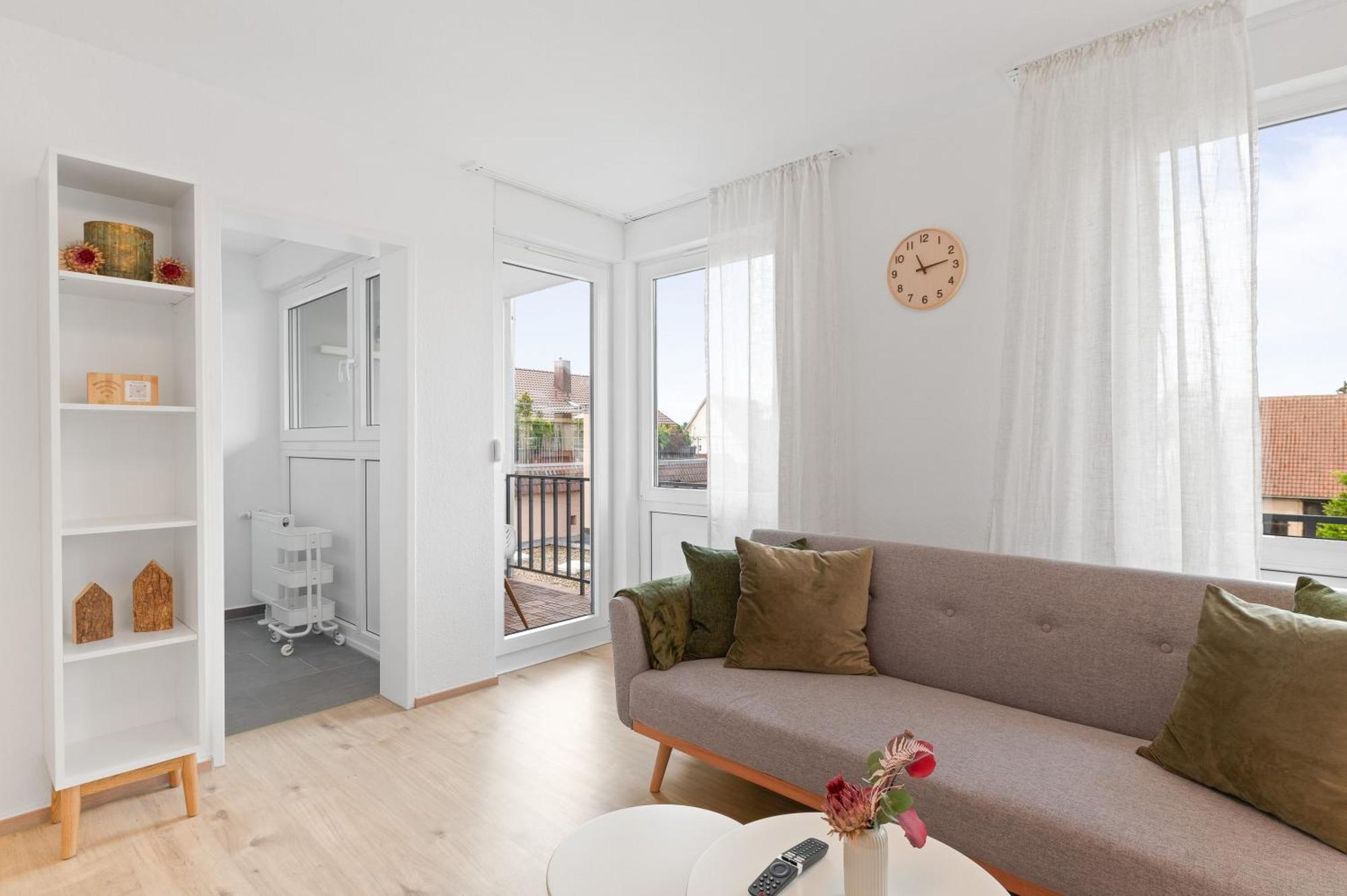 Wohlfuehl-Apartment I Zentral I Balkon I Kueche Fellbach Dış mekan fotoğraf